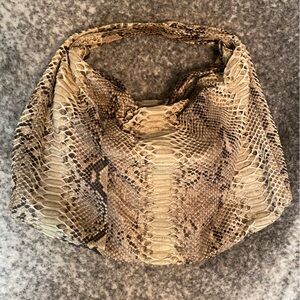 100% Genuine Python Snakeskin Hobo Bag by Cashhimi